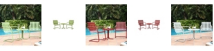 Crosley Gracie 3 Piece Metal Outdoor Conversation Seating Set - 2 Chairs And Side Table